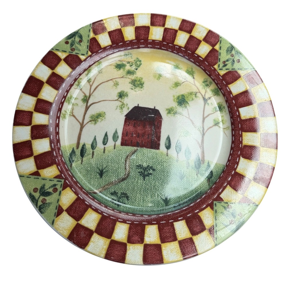 Set of 7 Thomson Pottery Country Home Dinner Plates 10.5" Beth Vincent Stephens
